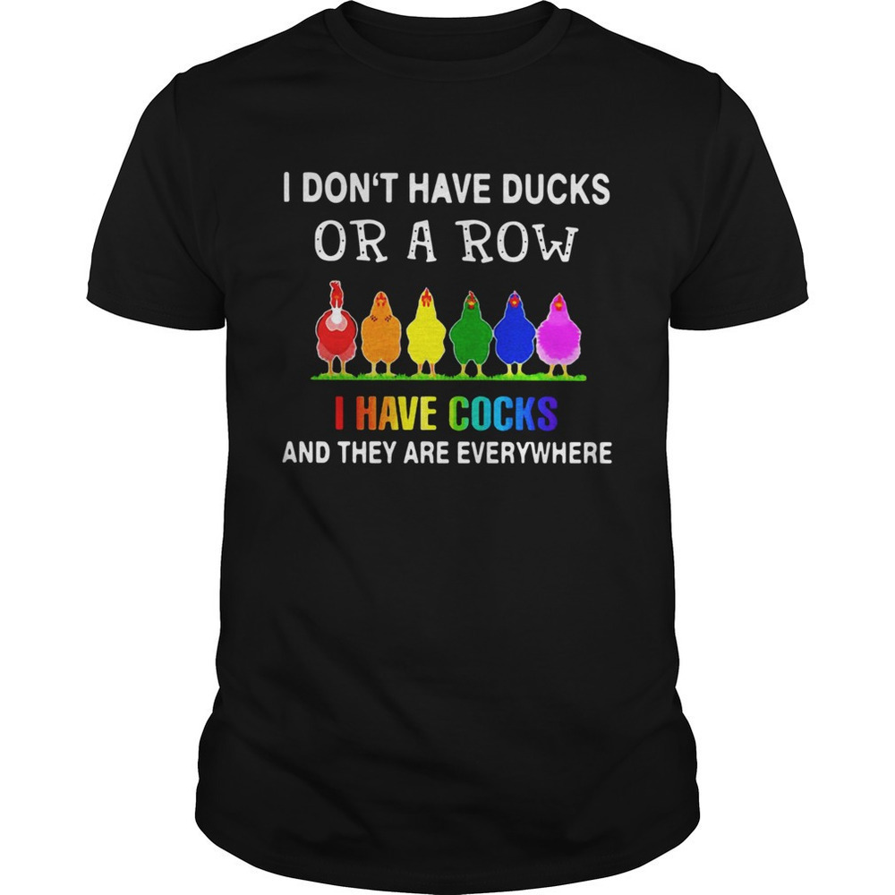 LGBT Ducks In A Row Funny Pride Graphic Unisex T-Shirt